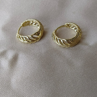 XUPİNG 14K ŞERİTLİ MODEL KÜPE