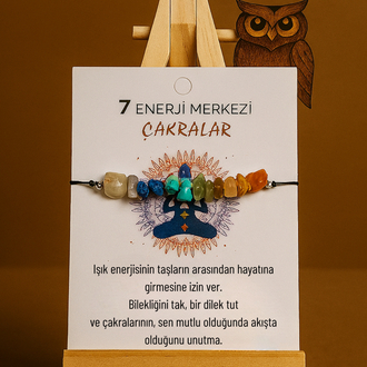 7 Çakra Doğal Kırıktaş Bileklik