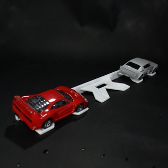 Üçlü Hot Wheels Sergileme Aparatı