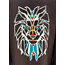 Hand-painted Sekhmet Kimono