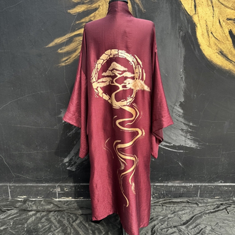 Hand-painted Zen Bonsai Kimono || SASH Collection 