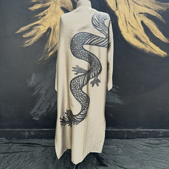 Hand-panted AI Jun Kimono