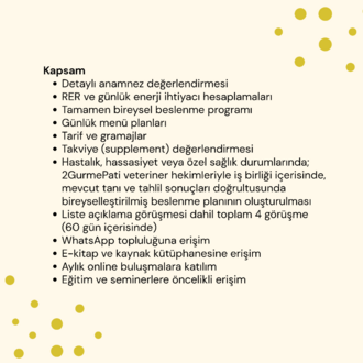 Kapsamlı Beslenme Danışmanlığı