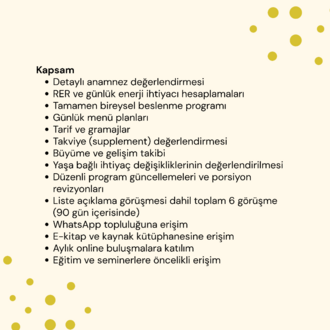 Yavru Gelişim ve Beslenme Danışmanlığı