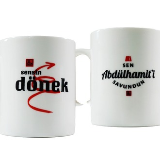 Türk Solu Kavgası Diyalog Tasarımlı  Kupa  2'li