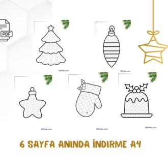 Yeni Yılda Eğlence Do-A-Dot Stickerlı Aktivite | Çocuklar İçin Noel Etkinliği | Okul Öncesi