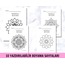 Çocuklar için Mandala Boyama Sayfaları |10 Kolay Mandala Boyama Sayfası | Basit Mandala, PDF