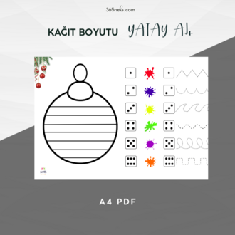 Yeni Yıl Çizgi Çalışmaları | 4–8 Yaş İçin Eğlenceli ve Ekransız Etkinlik PDF’i