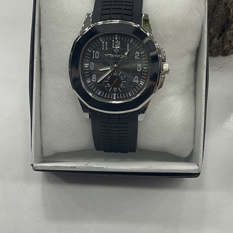 Aquanaut Sport Edition - Siyah Silikon Kordon Özel Seri Saat + Cüzdan Hediye 
