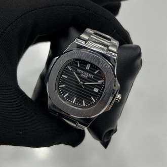 Patek Philippe Nautilus Steel Black Dial – Full Set Premium Kutu