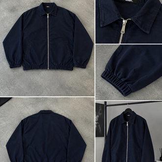Lacivert Fermuarlı Ceket / Bomber Mont