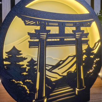 Torii Kapısı Masaüstü Aydınlatma Aksesuarı