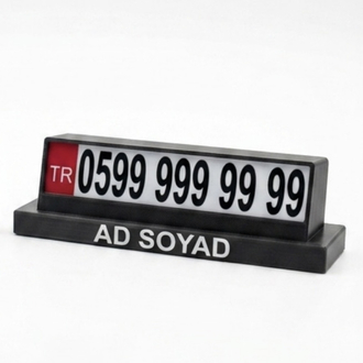 KİŞİYE ÖZEL ARAÇ İÇİ NUMARATÖR