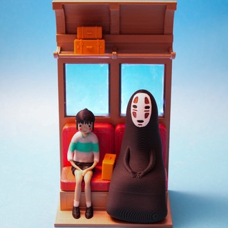 No-Face’in Tren Yolculuğu Diorama