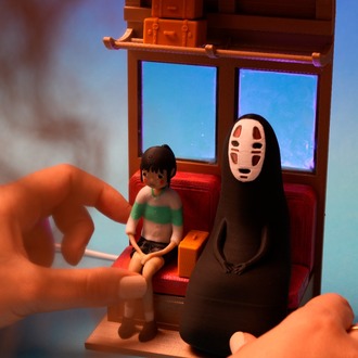 No-Face’in Tren Yolculuğu Diorama