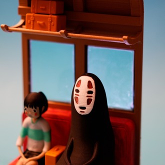 No-Face’in Tren Yolculuğu Diorama