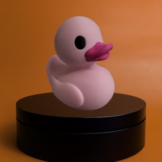 Sevimli pembe ördek | Mini Fiğür