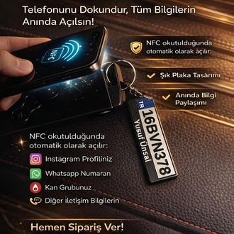 'NFC' Kişiselleştirilebilir anahtarlık!!