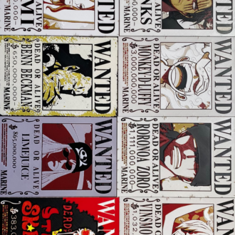 One Piece Wanted Poster Seti