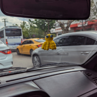 3D Hareketli Ahtapot Anahtarlık