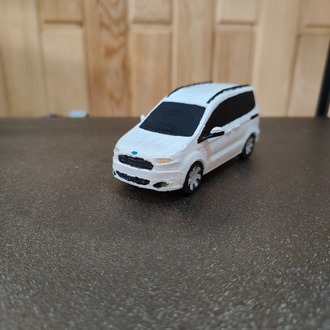 El Yapımı 3D Baskı Ford Tourneo Courier Model Araba