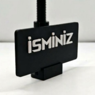 Kişiye Özel İsimli Ekran Kartı Destek Aparatı - 3D Baskı Ayarlanabilir GPU Holder