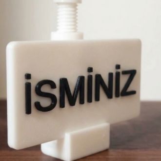 Kişiye Özel İsimli Ekran Kartı Destek Aparatı - 3D Baskı Ayarlanabilir GPU Holder