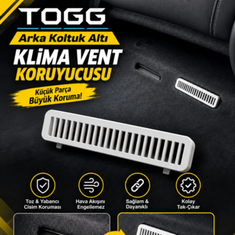 TOGG Arka Koltuk Altı Klima Vent Koruyucusu – 2 Adet