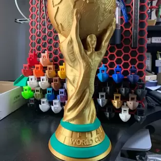 FIFA Dünya Kupası Replika Obje | Altın Sarısı 3D Tasarım