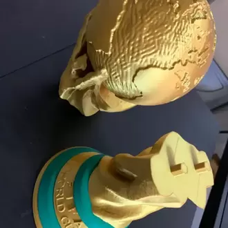 FIFA Dünya Kupası Replika Obje | Altın Sarısı 3D Tasarım