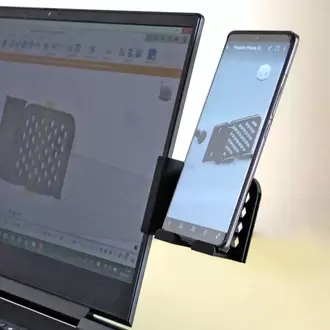 Masaüstü Düzenleyici: Laptop Kenarı Telefon Tutucu