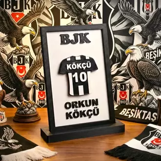 Taraftarın Yıldızı: Kişiye Özel 3D Form ve İsim Plaketi
