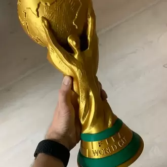 FIFA Dünya Kupası Replika Obje | Altın Sarısı 3D Tasarım