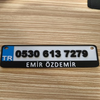 3D Kabartmalı Araç Telefon Numaratörü – Şık ve Çözüm Odaklı