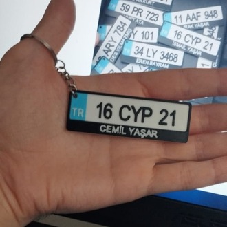 Plaka Araba Anahtarlık