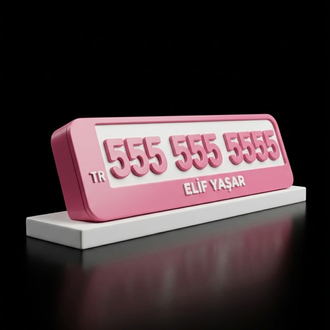Araba Numaratörü - PEMBE