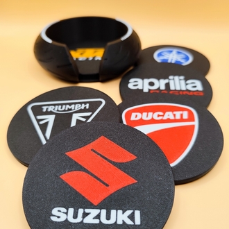 MotoGp Markalar Bardak Altlığı 6 Adet