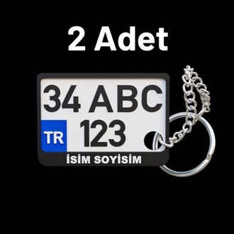 Kişiye Özel Plaka Anahtarlık