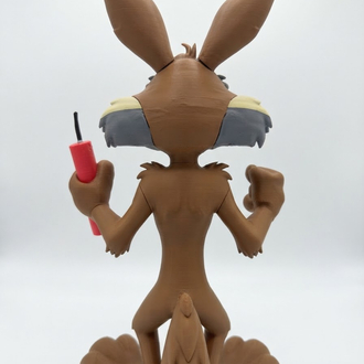 Wile E. Coyote Figürü - 29CM (Road Runner Çakalı - Özel Tasarım)
