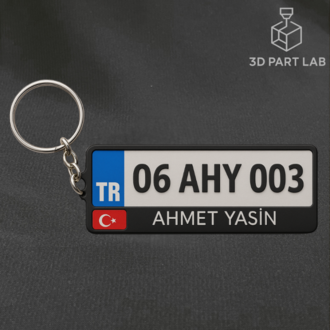 Kişiye Özel Plaka Anahtarlık
