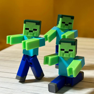 Minecraft Style Zombie
