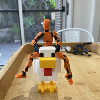 Minecraft Style Chicken