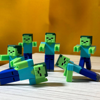 Minecraft Style Zombie
