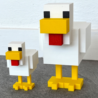 Minecraft Style Chicken