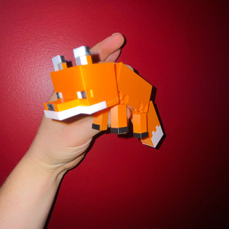 Minecraft Style Fox