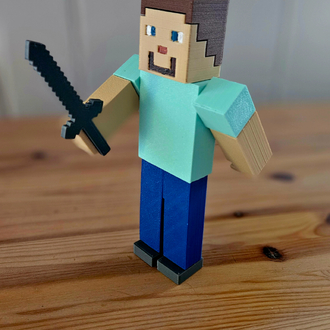 Minecraft Style Figur