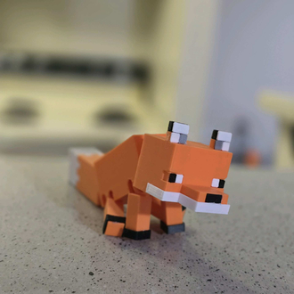 Minecraft Style Fox