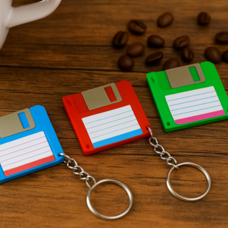 Floppy Disc Anahtarlık