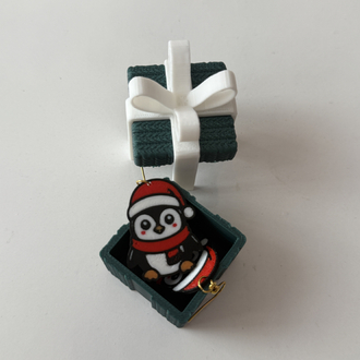 Sevimli penguen küpe