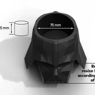 Darth Vaser – Star Wars Temalı 3D Saksı